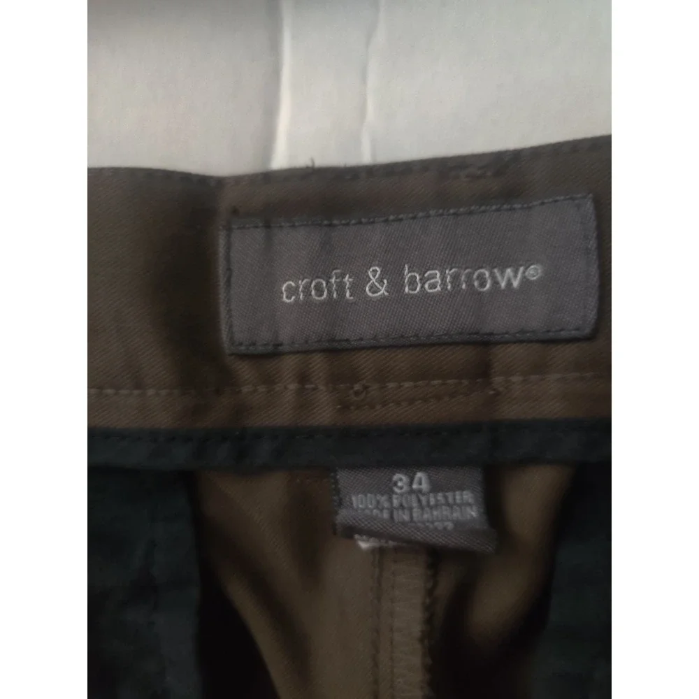 Men's Croft And Barrow Dark Khaki/Brown Shorts Size 34